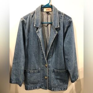 Vintage Denim Southwestern Blazer